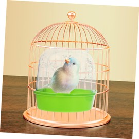 COLLBATH 2Pcs Bird Bath Basin for Parrots Parrot Bathtubs for Small Birds Cleaning Accessory for Cage Moisturizes Skin Provides Fun Bathing Experience Random Color