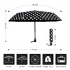 Agaric Cute Polka Dots Large Travel Umbrella, 46” UV Protection
