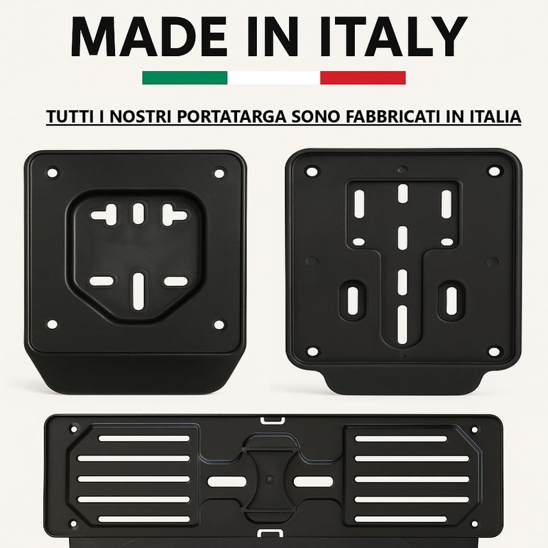 GammBC Car Registration Plate Holder Plastic Polypropylene High Resistance Universal