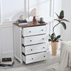 GDFStudio Modern 4 Drawer Dresser, Tall Chest of Drawers Wood