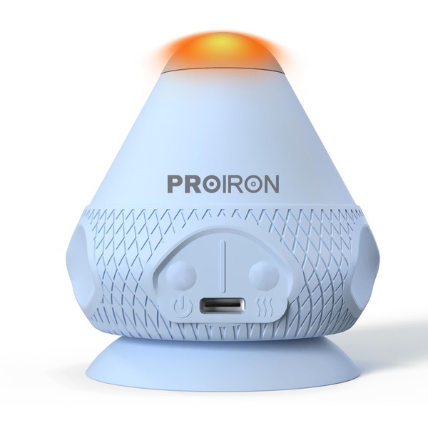 PROIRON Self-Massage Tool,Vibrating Massage Ball Hand Free with Suction Cup,Heat