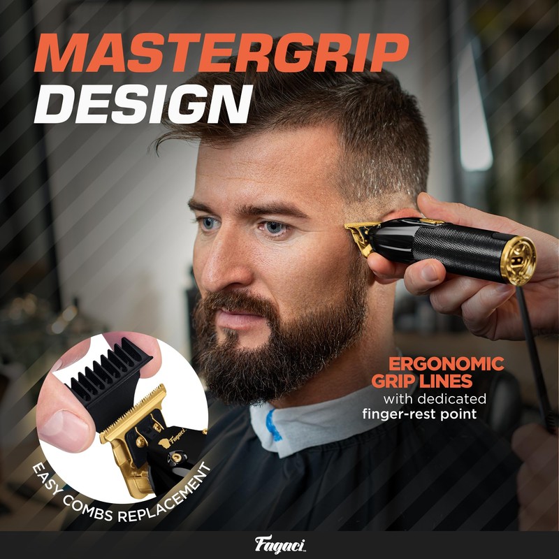 Fagaci Men's Hair Trimmer - Turbo Power with Precise Cutting,