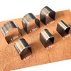 YKSPLUSK 18 Pieces Leather Corner Punch Set, Leather End Punch