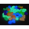 BUSDUGA - Luminous stones, glow-in-the-dark pebbles - indoor/outdoor (colourful 400