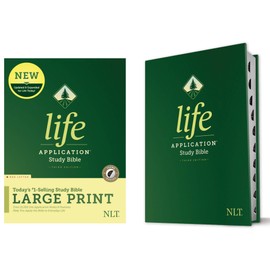 Tyndale NLT Life Application Study Bible, Third Edition, Large Print (Hardcover, Red Letter, Indexed) – New Living Translation Bible, Large Print Study Bible for Enhanced Readability