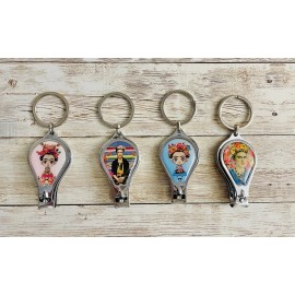 Unbranded 4x MEXICAN Frida Kahlo Nail Clippers KEYCHAIN 4x Corta Uñas De Frida Kahlo