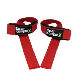 Bear KompleX Professional Grade 18" Wrist Support Band Wraps(1 Pair) for Weightlifting, Cross Training, Workout, Powerlifting -Stabilizer Grip for Right/Left-Hand w, Thumb Hooks, Brace for Men&Women