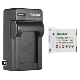 Kastar 1-Pack Battery and AC Wall Charger Compatible with Canon NB-11L NB11L, NB-11LH NB11LH Battery, Canon CB-2LD CB-2LDE, CB-2LF CB-2LFE Charger