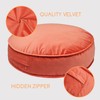 YIUOR Velvet Floor Pillows Round Chair Cushion Couch Throw Pillow