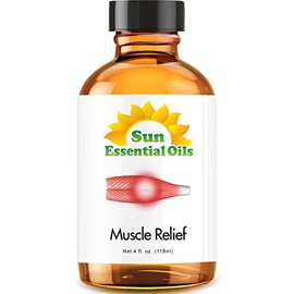Deep Muscle Relief Blend Essential Oil (Huge 4oz Bottle) Bulk Deep Muscle Relief Blend Oil - 4 Ounce