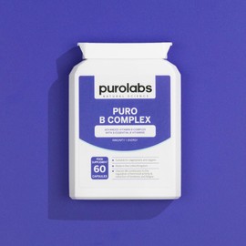 Vitamin B Complex | High Strength | Eight Essential B Vitamins | High Absorption | Methylated with Folate, B6 & B12 | 60 Vegan Capsules | Made in The UK by Purolabs