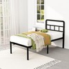 DiaOutro 18 Inch Twin XL Bed Frame with Headboard No