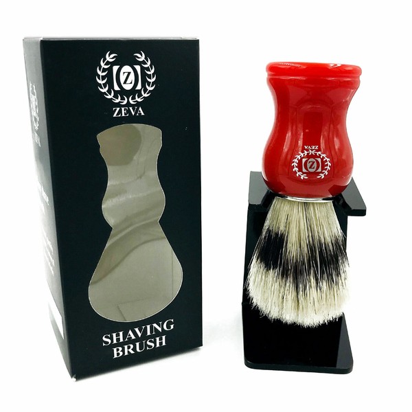 Brand New Boar Bristle Shaving Brush for Men Shave Thick lathering With Stand