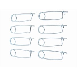 8/6/4 /2PCS Steel Brooch Shape Cotter Safety Pins, Spring Pin Quick Lock Brooch Locking Fastener for Farm Lawn Garden Hitch -6Sizes (Size: 3*65*25mm/0.12*2.56*0.98inch 8PCS/Set)