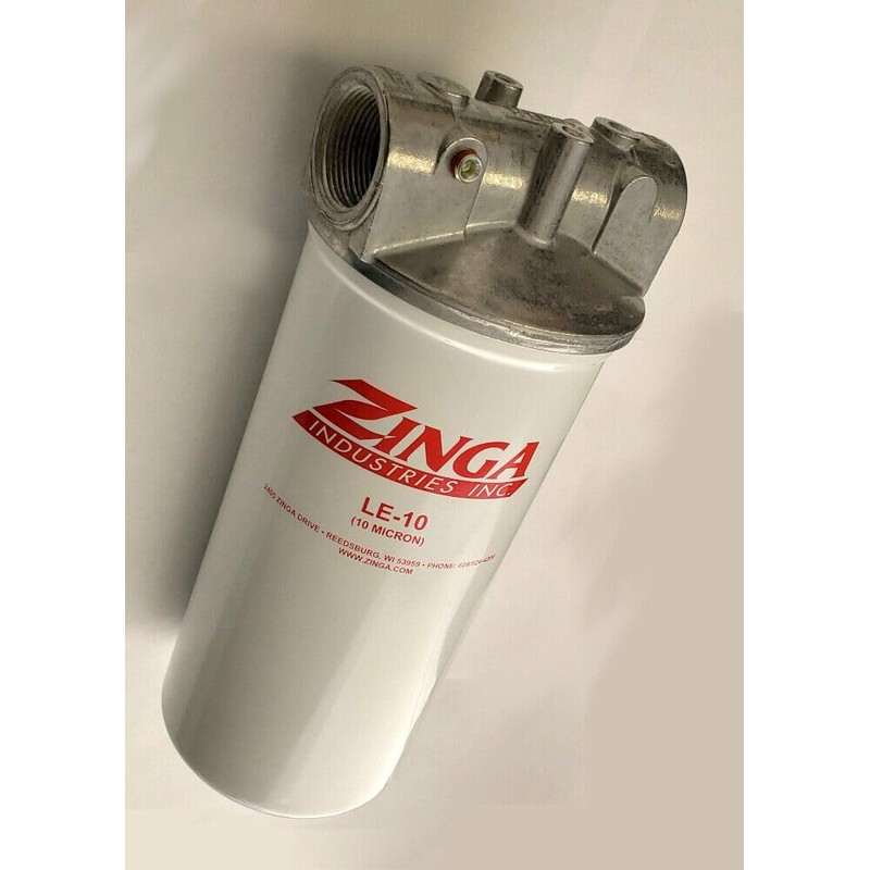 Zinga Filter Assembly - 1-1/4 NPT Housing with 10 Micron