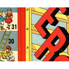 1943 Chutes & Ladders Board Game POSTER! - 24" x 36" or Smaller - Made in USA - Vintage - Milton Bradley - Games - Game Room - Classic