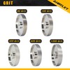 AHRYLXY 6" CBN Grinding Wheel, 1" Wide x 1/2" Arbor,