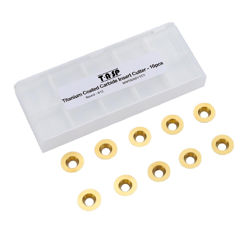 Titanium Coated Carbide Cutter Inserts for Wood Turning Tool, Pack