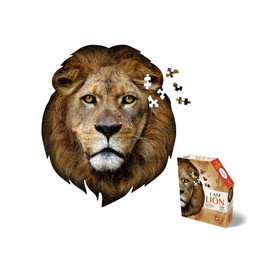 e11even, LLC Madd CAPP Puzzles - I AM Lion - 300 Pieces - Animal Shaped Jigsaw Puzzle (6016)