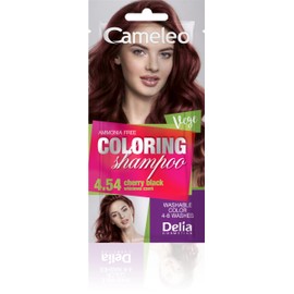 Cameleo - Tint Shampoo - Quick and Easy Colour Refreshment - No Ammonia and Oxidant - Shampoo in Bag - 40 ml (4.54 Cherry Black)
