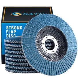 S SATC Serrated Disc 125 Grit 80 for Metal Wood Steel Quick and Precise Cutting Slat Discs Pack of 10 Sanding Mop Discs Sanding Discs 125 mm Angle Grinder