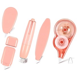 Lyfengdeam 5 Pcs Correction Tape Set Cute Tapes Quick Dry Easy To Use Applicator For Instant Corrections Students School Office Home Supplies White Out Correct - Macaron Color (Pink)
