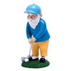 MOOCOCO 8.3 Inch Golf Gnomes Statues,Outdoor Golf Playing Garden Gnome