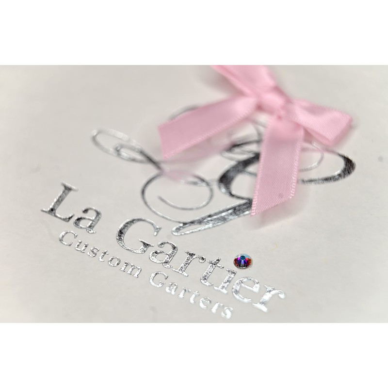 La Gartier Garters - The Venus Pearl Sparkle Crystal Jeweled