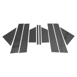 HOPESPANNER Door Pillar Window Trim for Chrysler 200 2011-2014 Carbon Fiber EPattern Black Front Rear Left Right Anti Scratch Sticker Pillar Posts Cover 10 Pcs