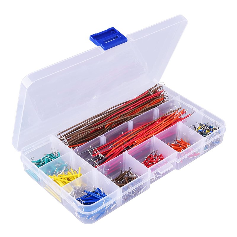 RUIZHI 840 Pieces Pre-Molded Breadboard Jumper Wire Kit 14 Length