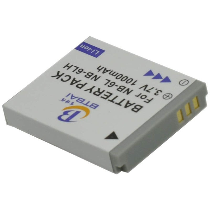 BTBAI 2X Camera Battery for NB-6L NB6L Shot ELPH 500