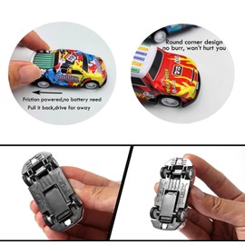 Beciles 15-Piece Stunt Toy Car Alloy, Small Toy Cars, Toy Cars Set, Pull Back Toy Cars Metal, Mini Toy Cars for Educational Game of Toddlers, Boys and Girls