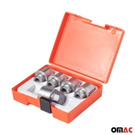 OMAC Wheel Lock Kit for Toyota 4Runner Camry Corolla Highlander Tacoma M12X1,5 Silver