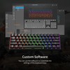 Newmen GM611 Mechanical Keyboard,LED Rainbow Backlit Gaming Wired Keyboard Compact