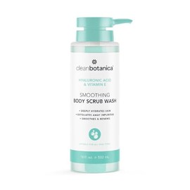 CLEAN BOTÁNICA, Exfoliante de Baño Espumoso con Ácido Hialurónico y Vitamina E, Sin Parabenos, Suaviza y Nutre la Piel