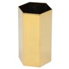 Pen Holder Hex Stainless Steel Gold Electroplating Durable Glossy Corrosion