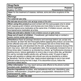 Gel Facial Prosacea 21g | Tratamiento para Rosácea y Acné | Hipoalergénico, con Protección Solar