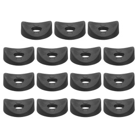 uxcell 25Pcs Plastic Round Washers, 8mm x 25mm x 3mm Black PE Concave Washer Spacer Hardware Machine Fastener for Round Tube Fixing