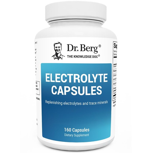 Dr. Berg Electrolyte Capsules - Electrolyte Supplements for Supporting Energy,