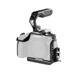 SmallRig All-Round Protective Cage Kit for Panasonic S1R II/S1 II/S1 IIE, with Top Handle & Cable Clamp, Built in Quick Release Plate for Arca-Swiss, Cold Shoe Mount, Strap Slots - 5503