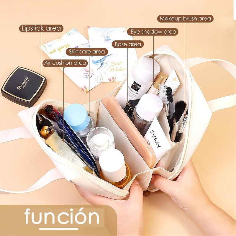 GeorgeX Bolsa de Maquillaje de Viaje para Mujer, Estuches de