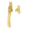 Carlisle Brass V1006LCK Locking Casement Fastener, Polished Brass, 126 mm