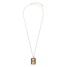 RIAH FASHION Inspirational Message Pendant Necklace - Christian Religious Engraved Words Infinity, Hexagon Charm Chain Hope, Love, Faith, Blessed Gift Jewelry, Metal, base metal