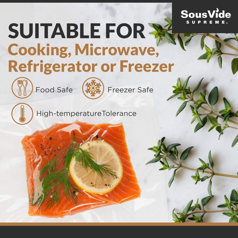 SousVide Supreme Vacuum Seal Cooking Pouches, 11x16 inches,1 Gallon, 25