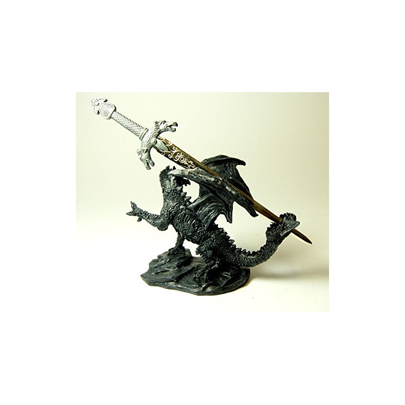 Stock4u Dragon Ornament with Sword Letter Opener, 10 cm