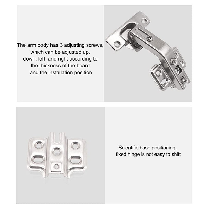 2 Pieces 135 Degree Corner Cabinet Door Hinge Kitchen Bathroom
