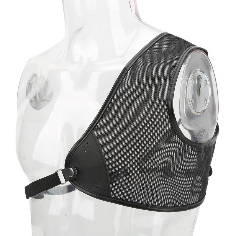 Archery Chest Guard Black PET And Cowhide Hunting Chest Protector