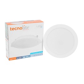 Tecnolite - Lampara Empotrable en Techo, Color Blanco, Luz blanca neutra, 9W