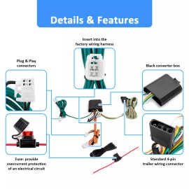 XM For 2023+ Mitsubishi Outlander PHEV - Trailer Tow Light Wiring Harness Connector