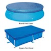 8FT Round Pool Cover, Foldable Swimming Pool Cover with Drawstring,